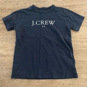 3 JCREW Crewcuts toddler navy blue logo front tshirt